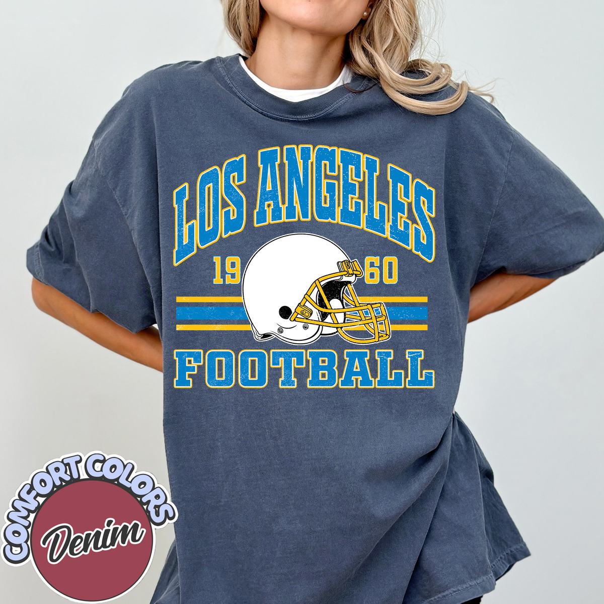Unisex Los Angeles football vintage t-shirt for men and women