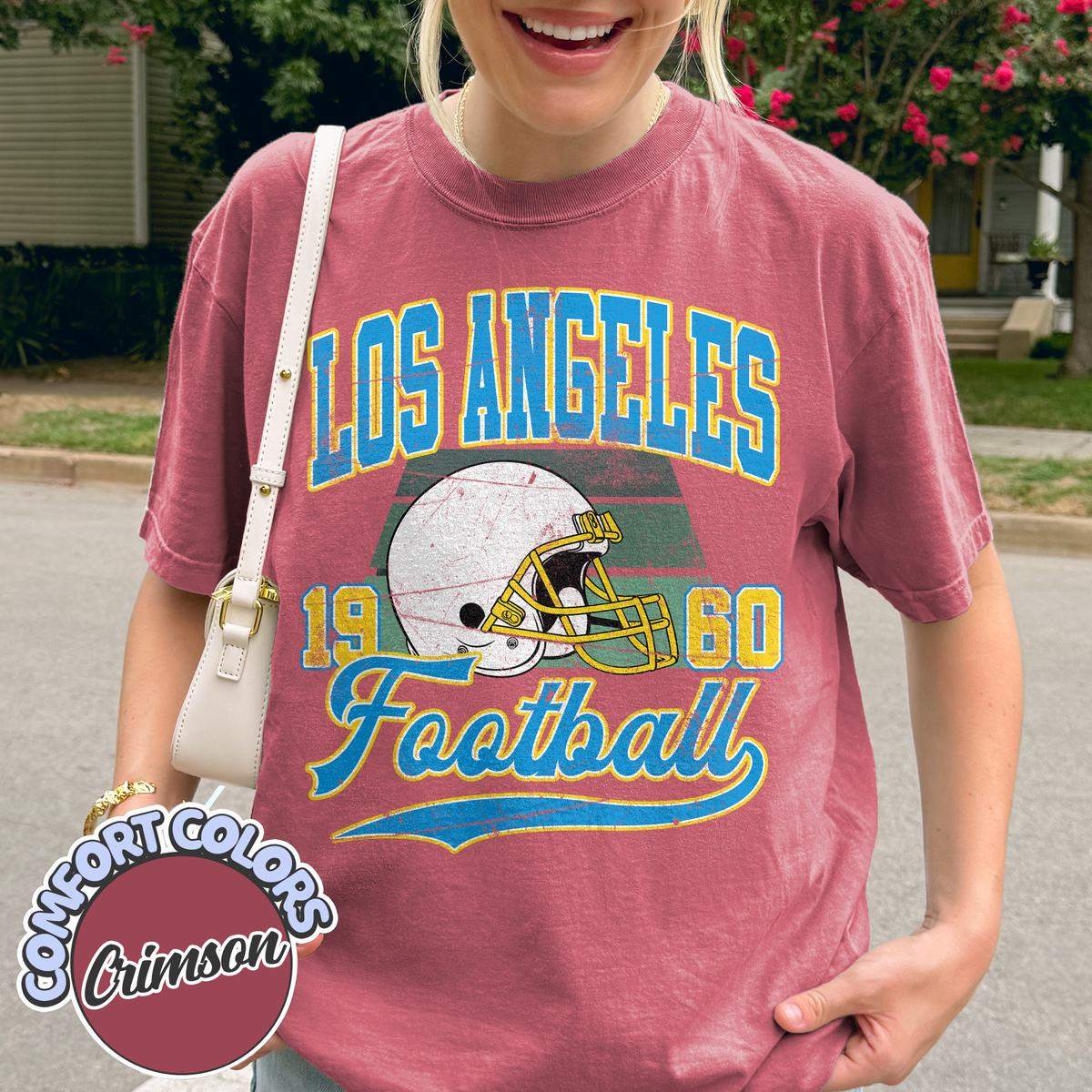 Unisex Los Angeles football vintage t-shirt for men and women