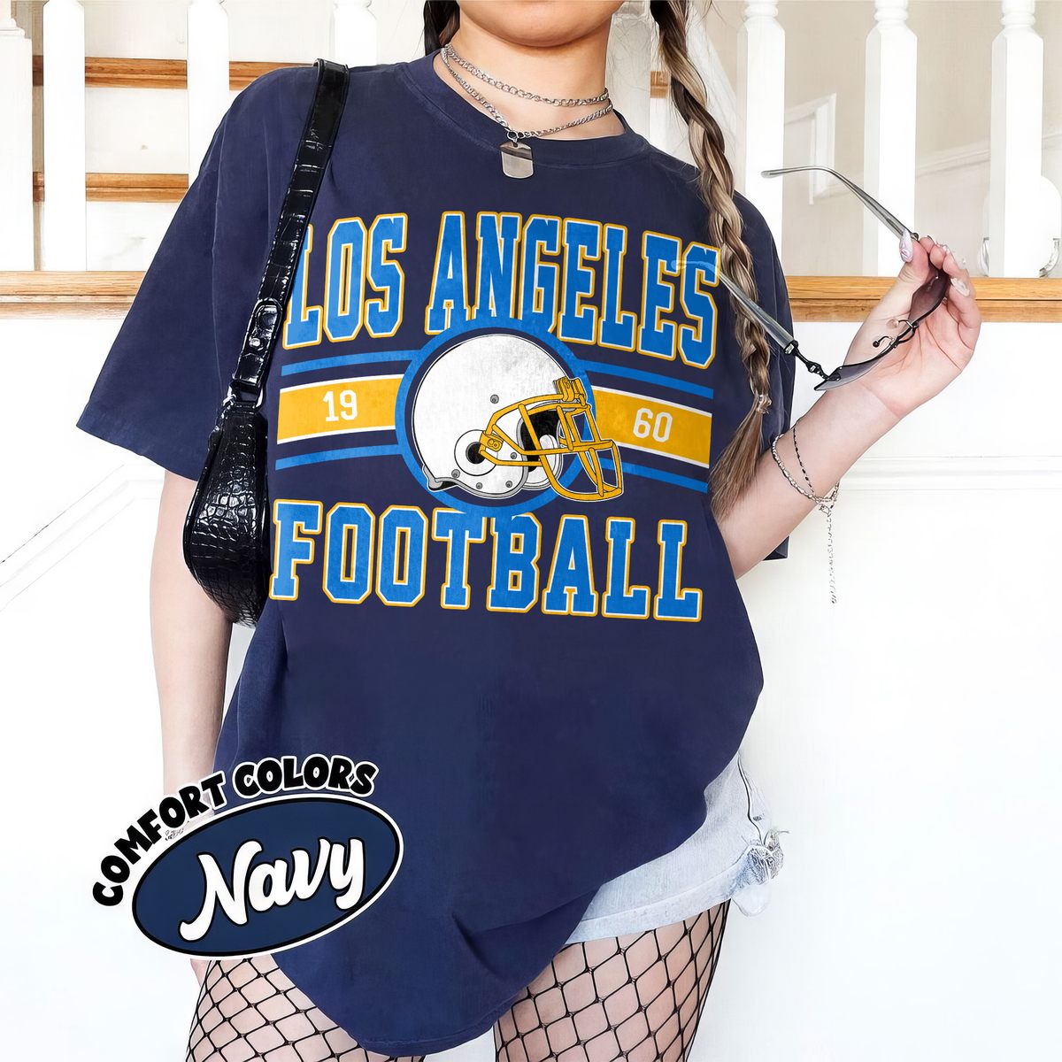 Unisex Los Angeles football vintage t-shirt for men and women