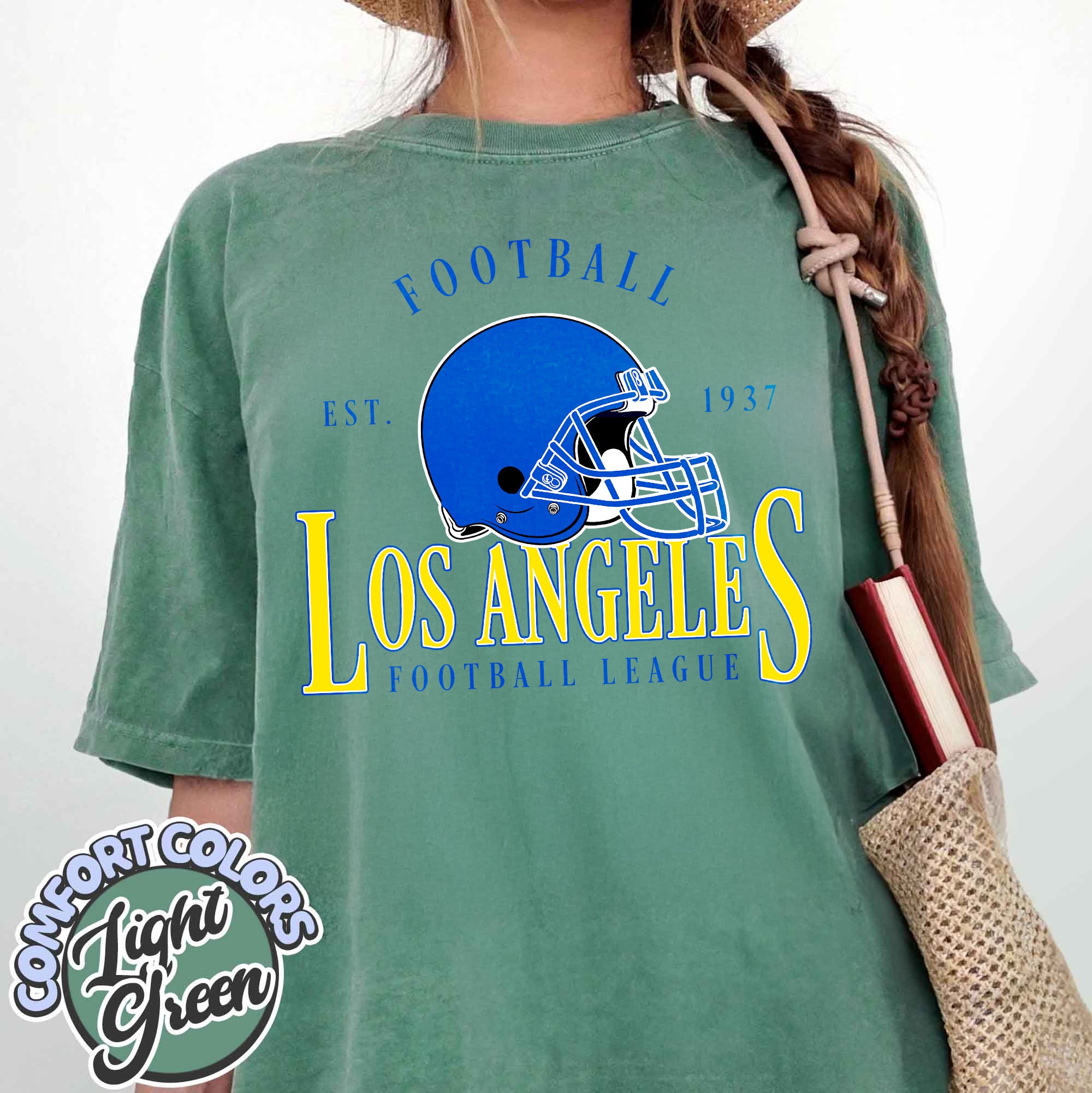 Unisex Los Angeles football vintage t-shirt for men and women