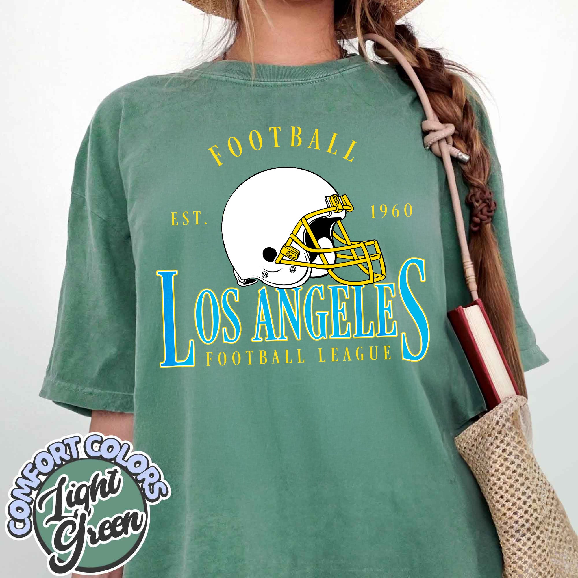 Unisex Los Angeles football vintage t-shirt for men and women