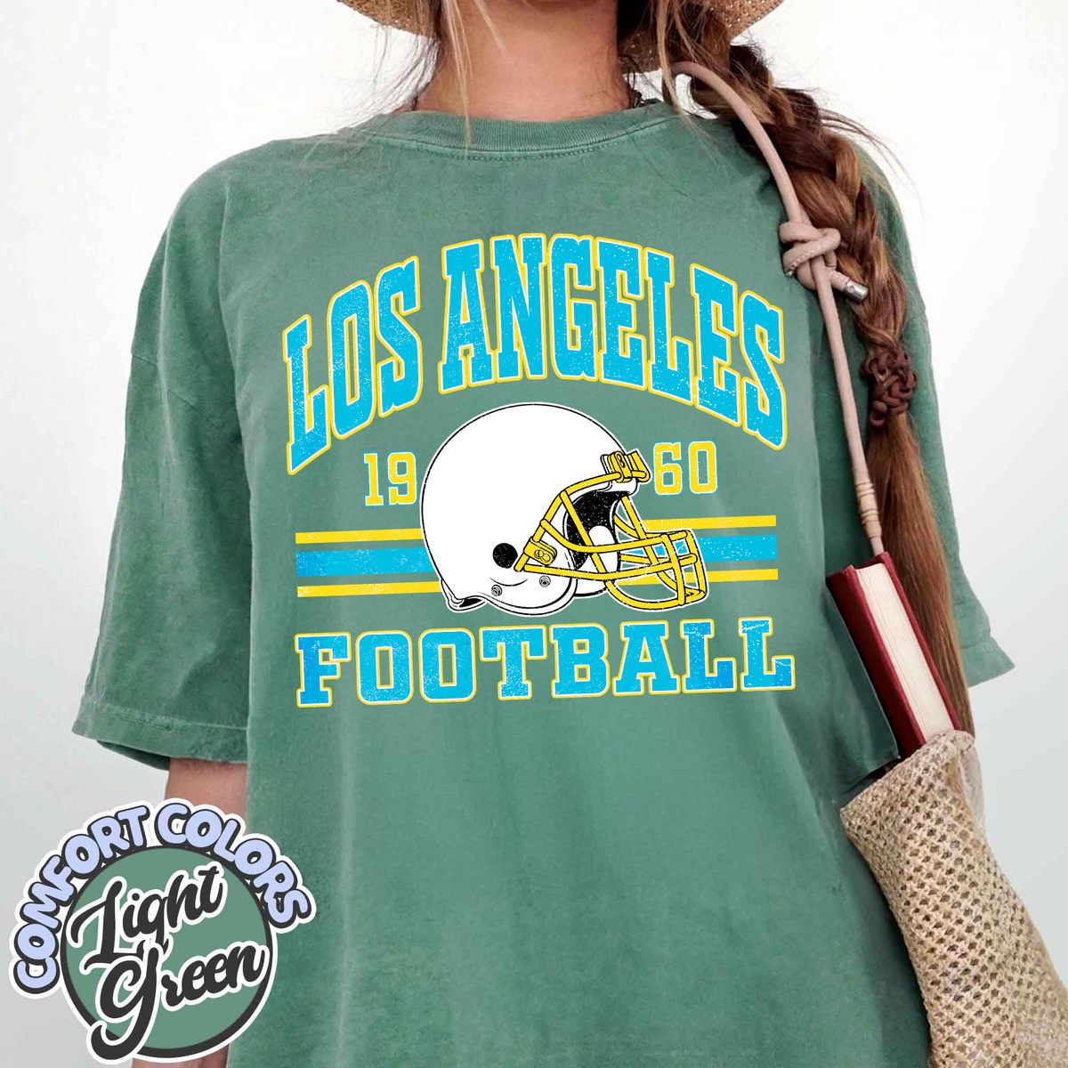 Unisex Los Angeles football vintage t-shirt for men and women