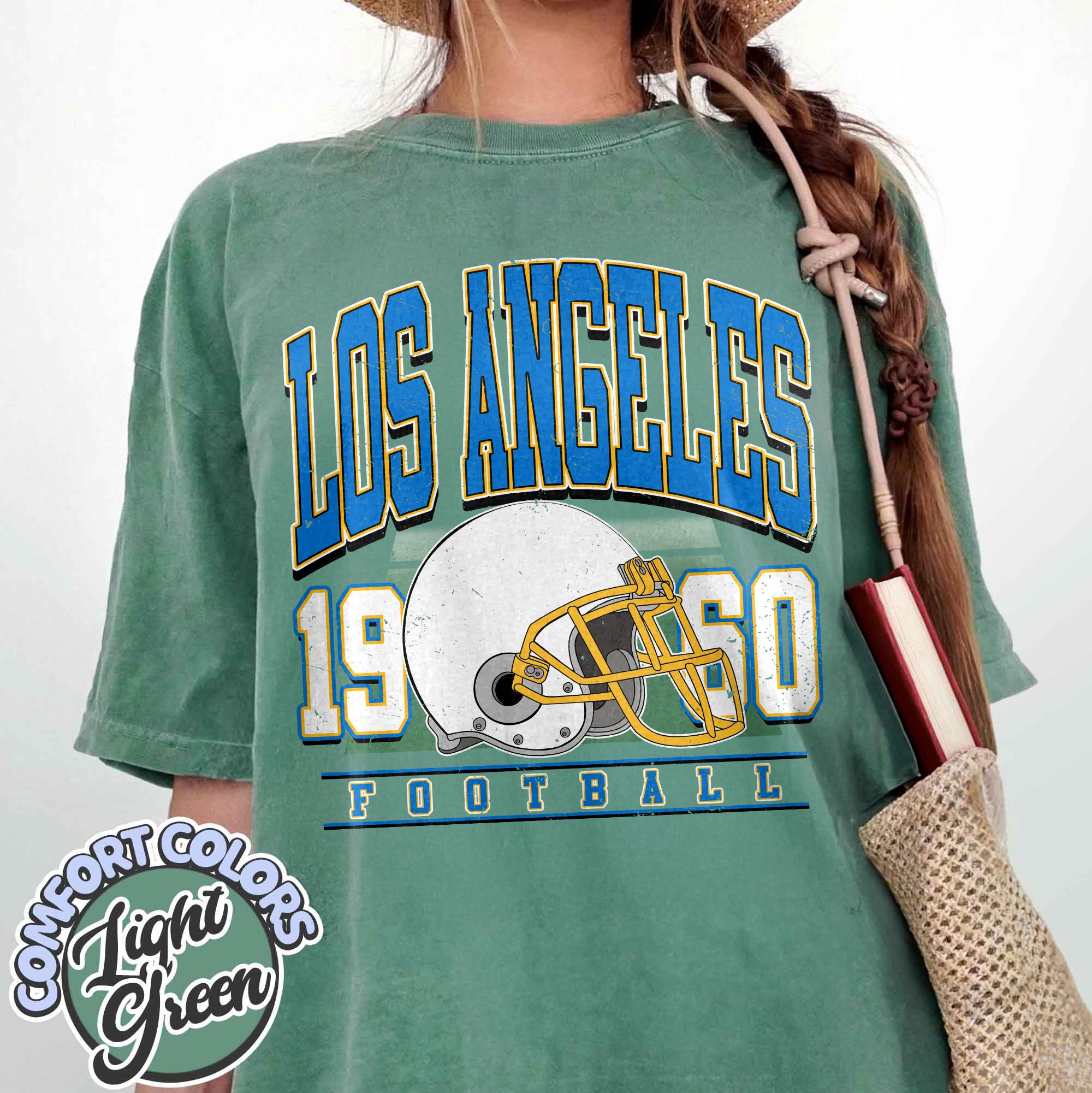 Unisex Los Angeles football vintage t-shirt for men and women