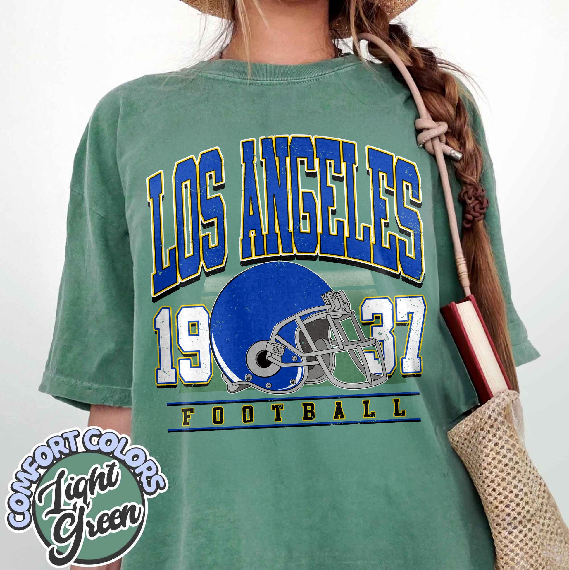 Unisex Los Angeles football vintage t-shirt for men and women
