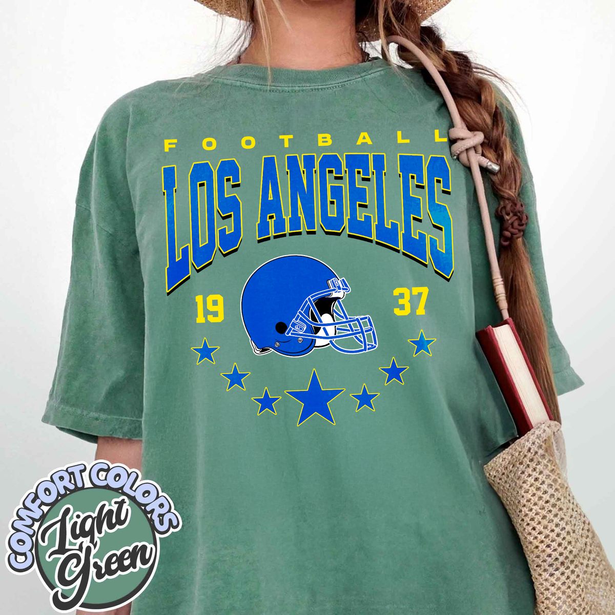 Unisex Los Angeles football vintage t-shirt for men and women