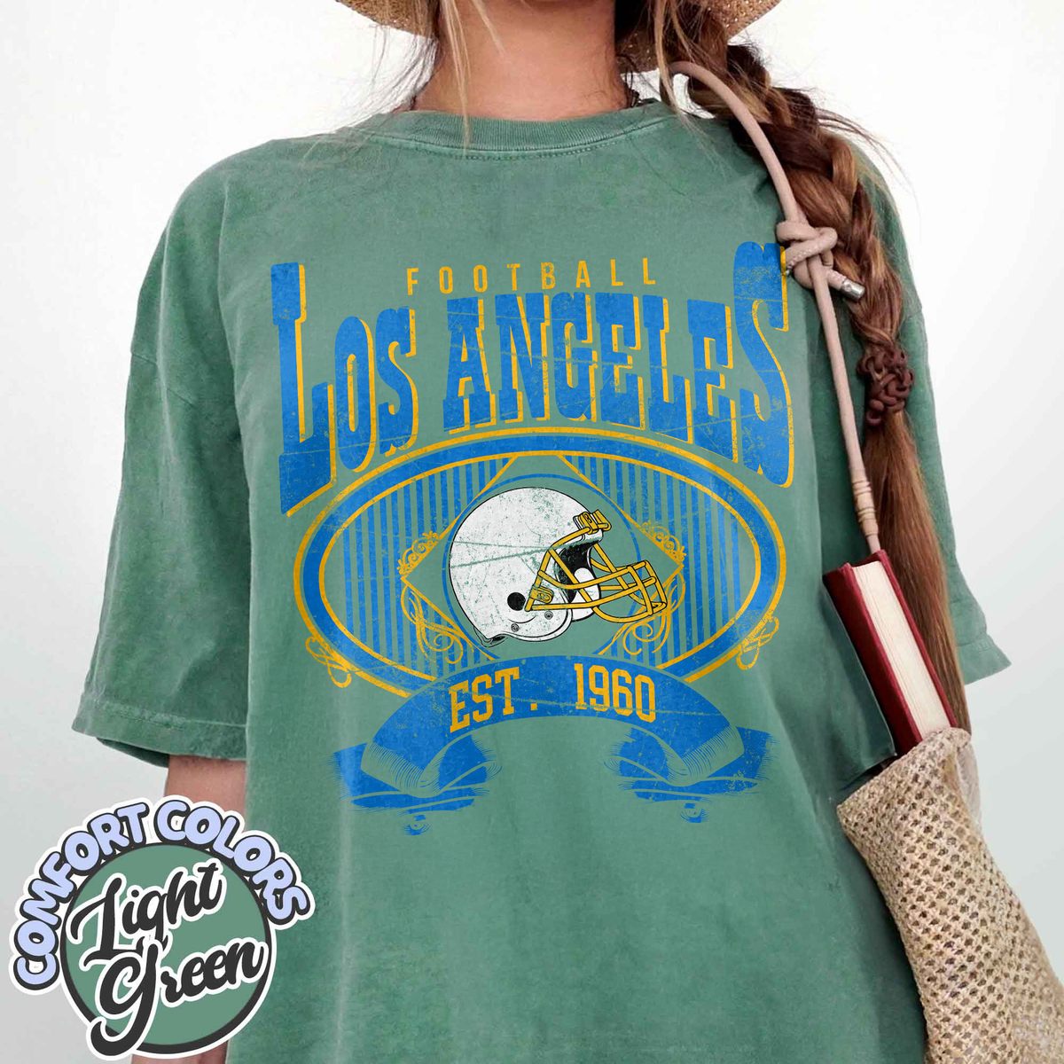 Unisex Los Angeles football vintage t-shirt for men and women