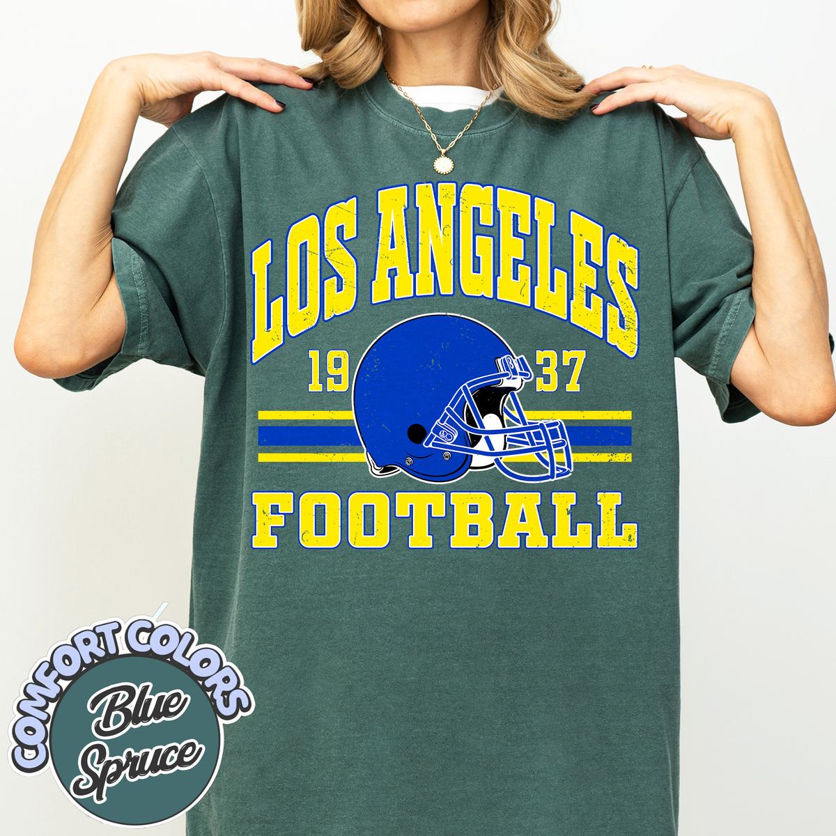 Unisex Los Angeles football vintage t-shirt for men and women
