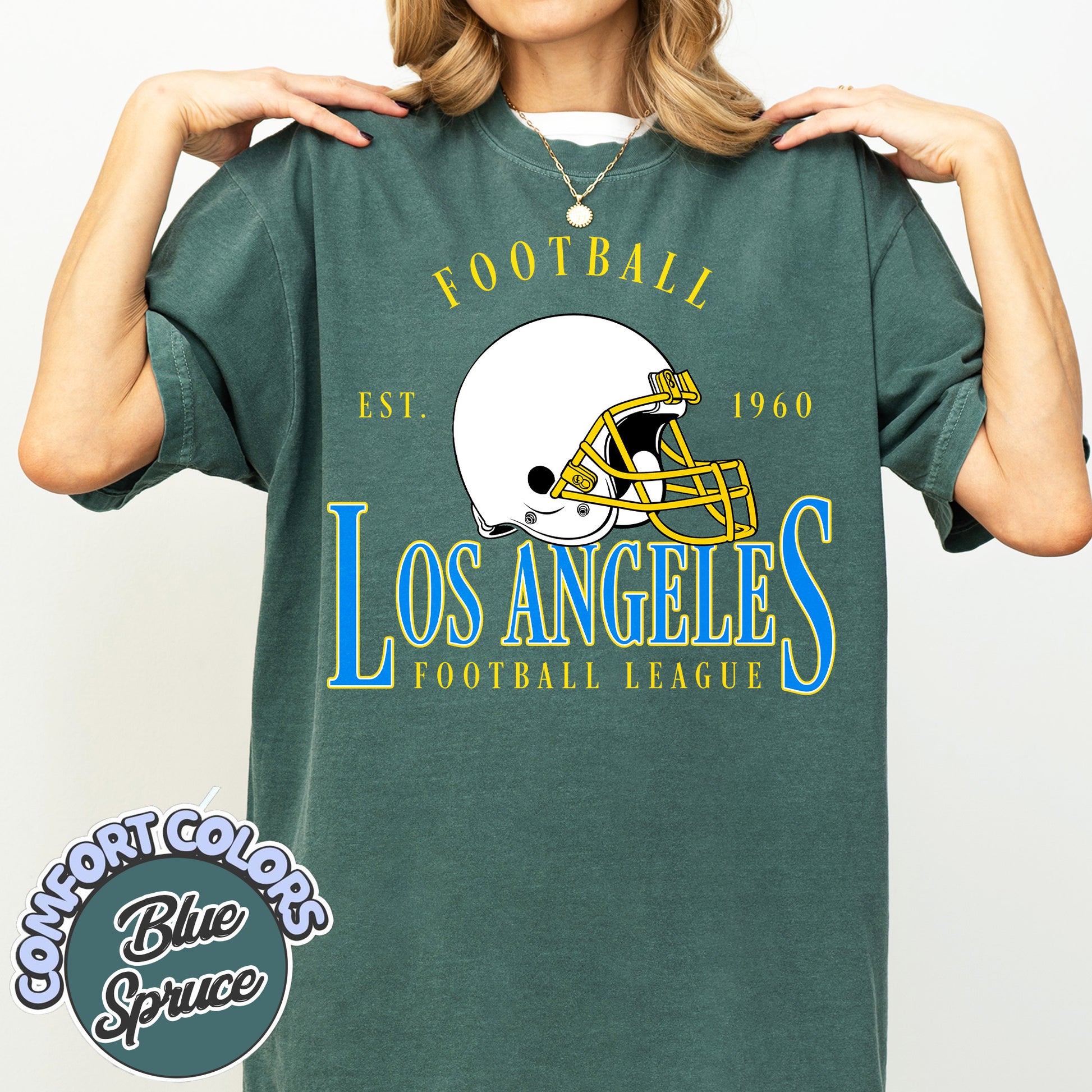 Unisex Los Angeles football vintage t-shirt for men and women