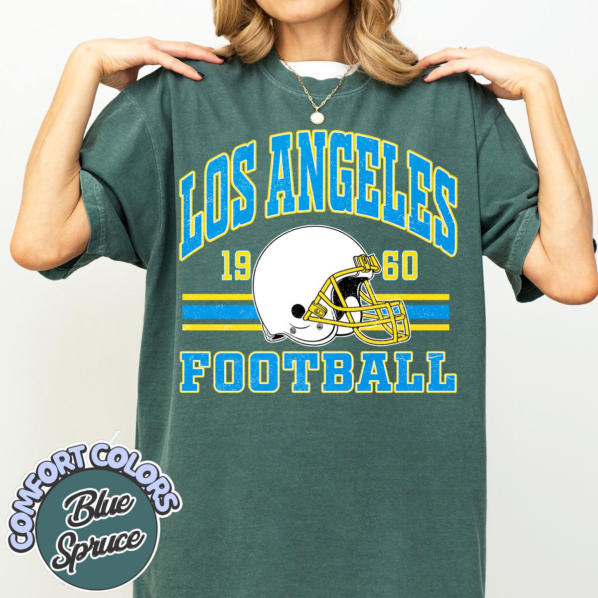 Unisex Los Angeles football vintage t-shirt for men and women