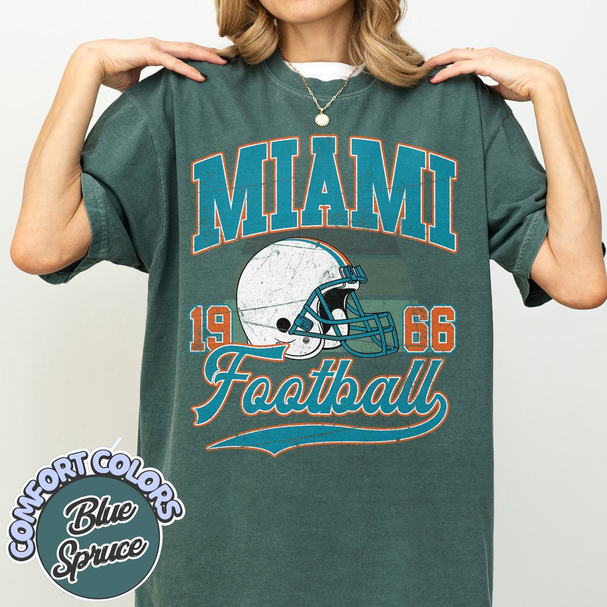 Unisex Miami football vintage t-shirt for men and women