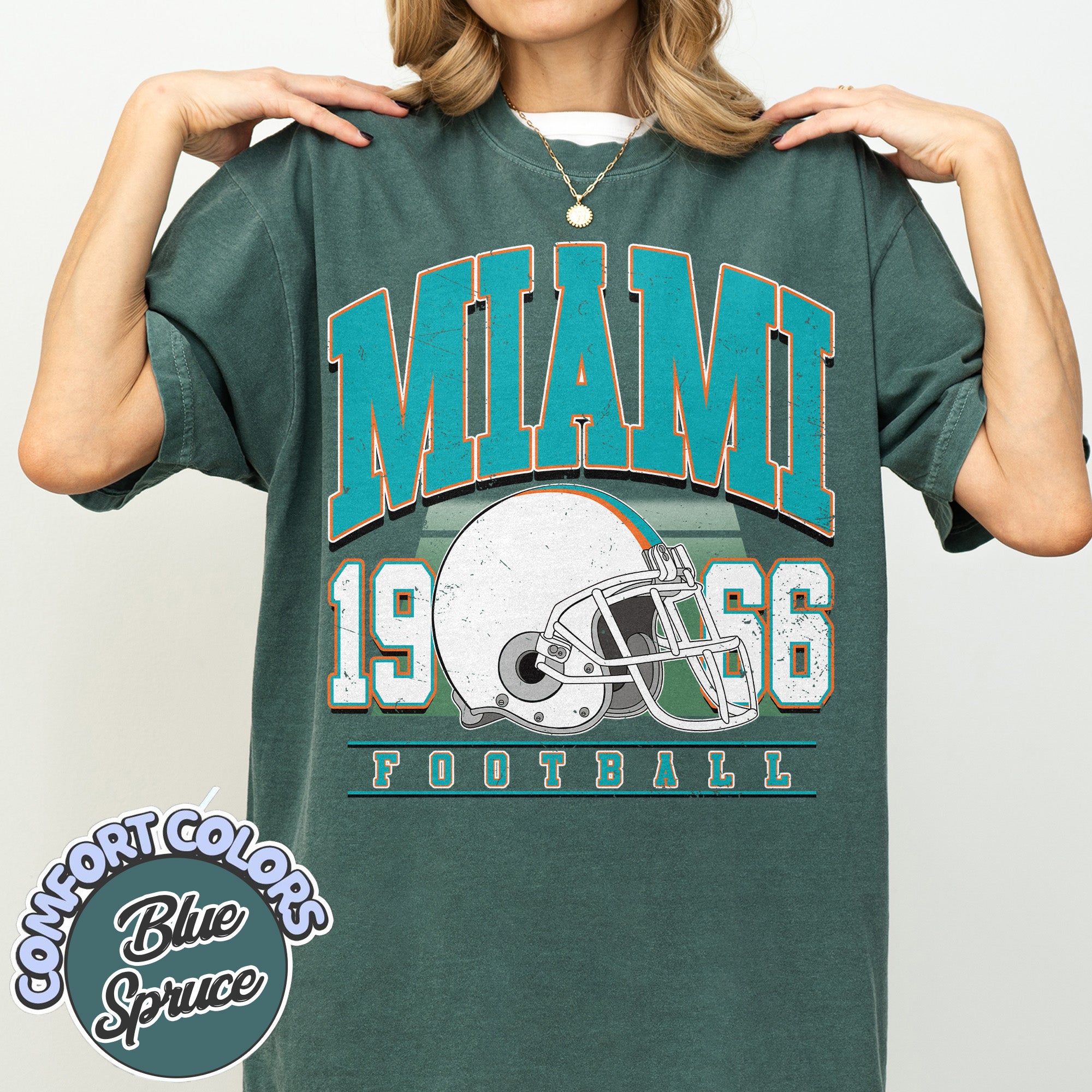 Unisex Miami football vintage t-shirt for men and women