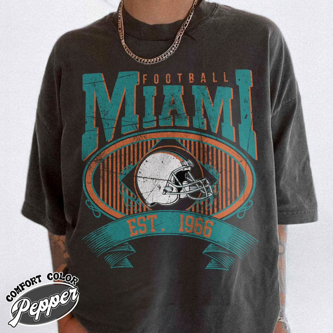Unisex Miami football vintage t-shirt for men and women