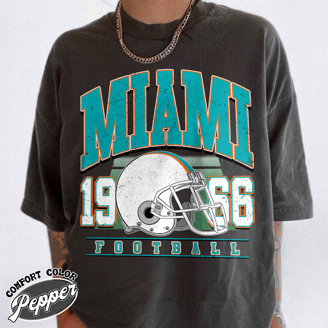 Unisex Miami football vintage t-shirt for men and women