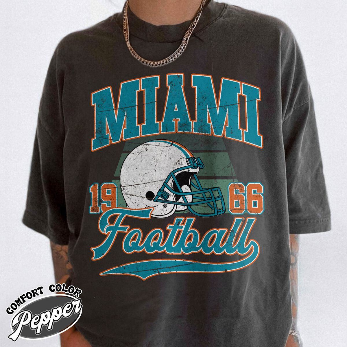 Unisex Miami football vintage t-shirt for men and women