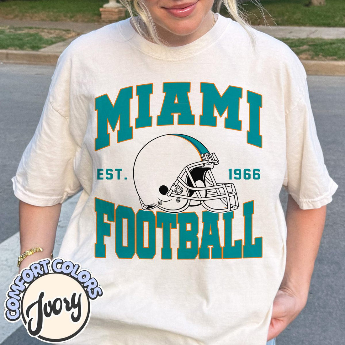 Unisex Miami football vintage t-shirt for men and women