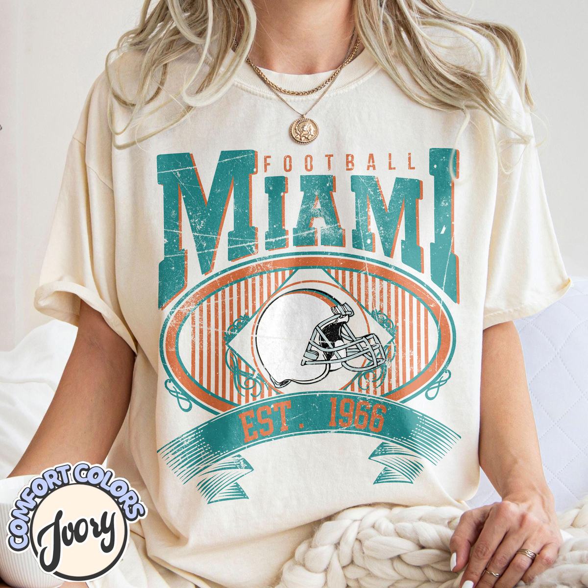 Unisex Miami football vintage t-shirt for men and women