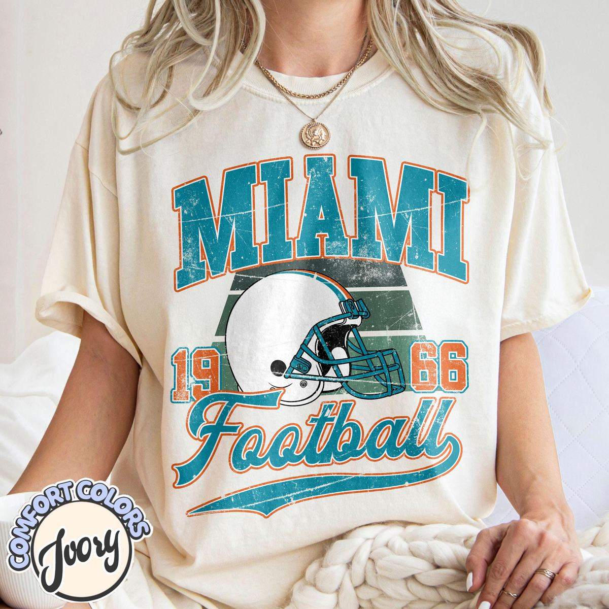 Unisex Miami football vintage t-shirt for men and women