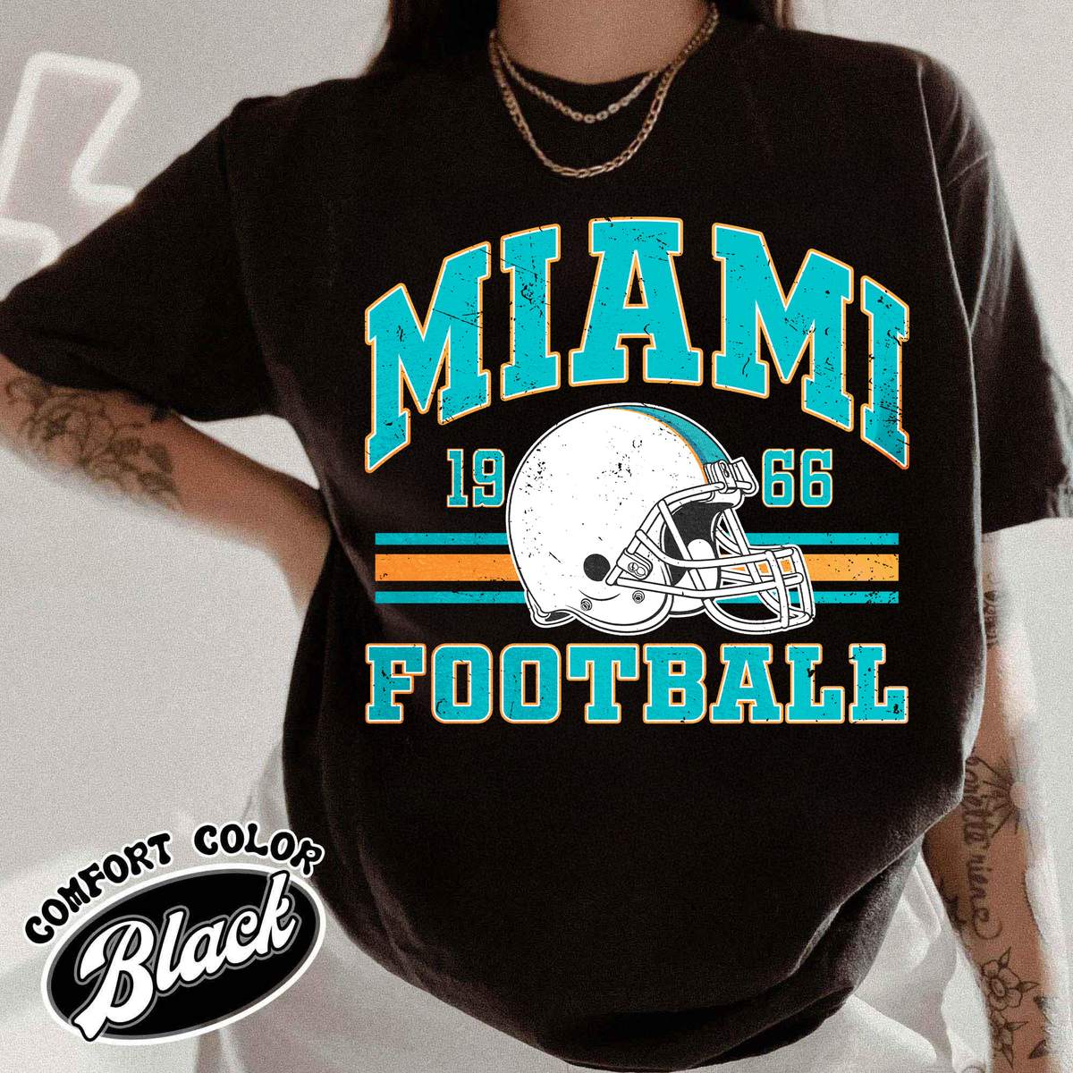 Unisex Miami football vintage t-shirt for men and women