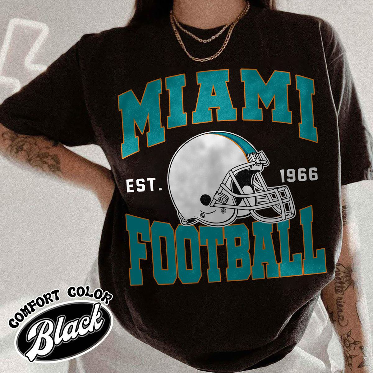 Unisex Miami football vintage t-shirt for men and women