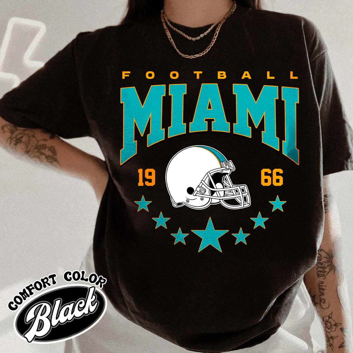 Unisex Miami football vintage t-shirt for men and women