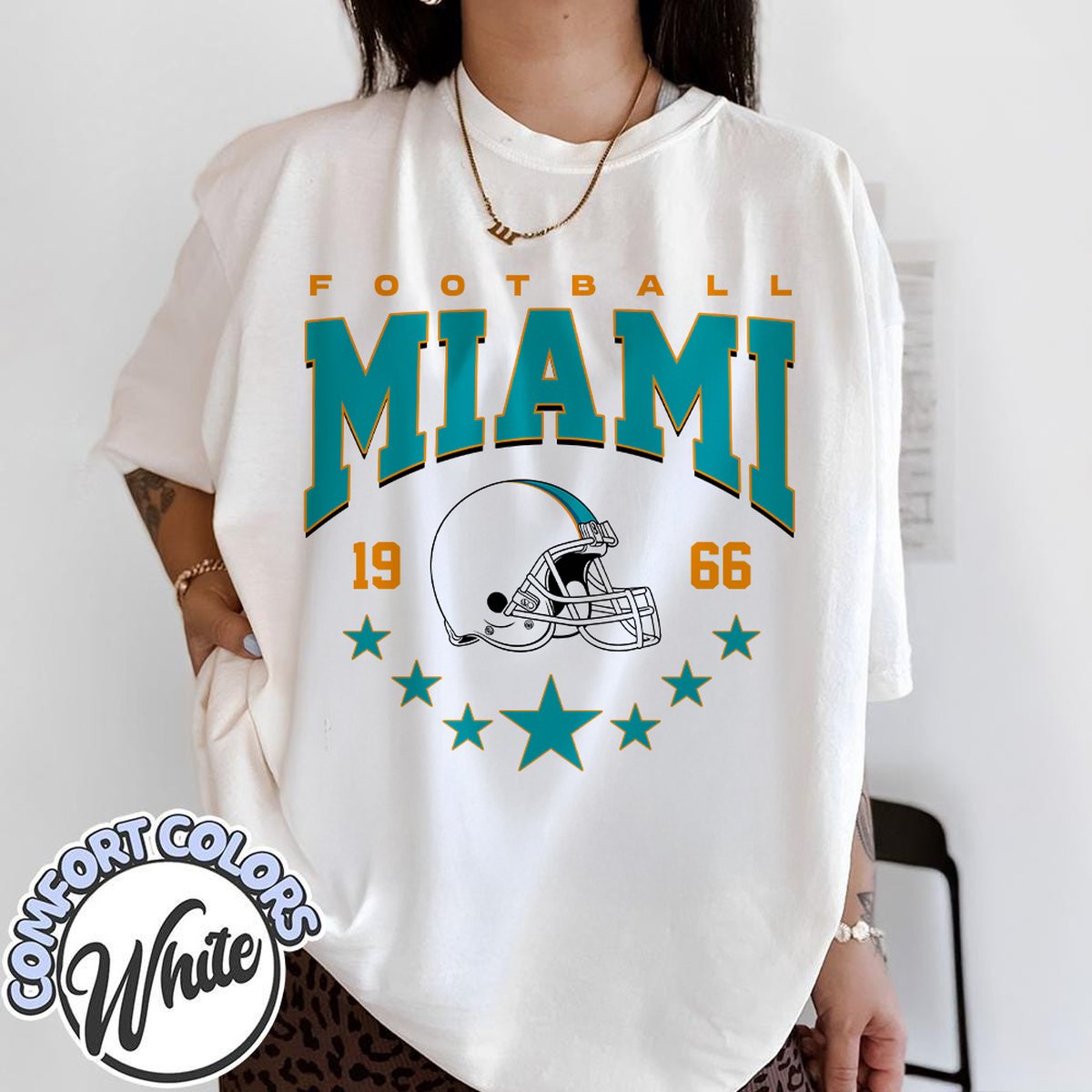 Unisex Miami football vintage t-shirt for men and women