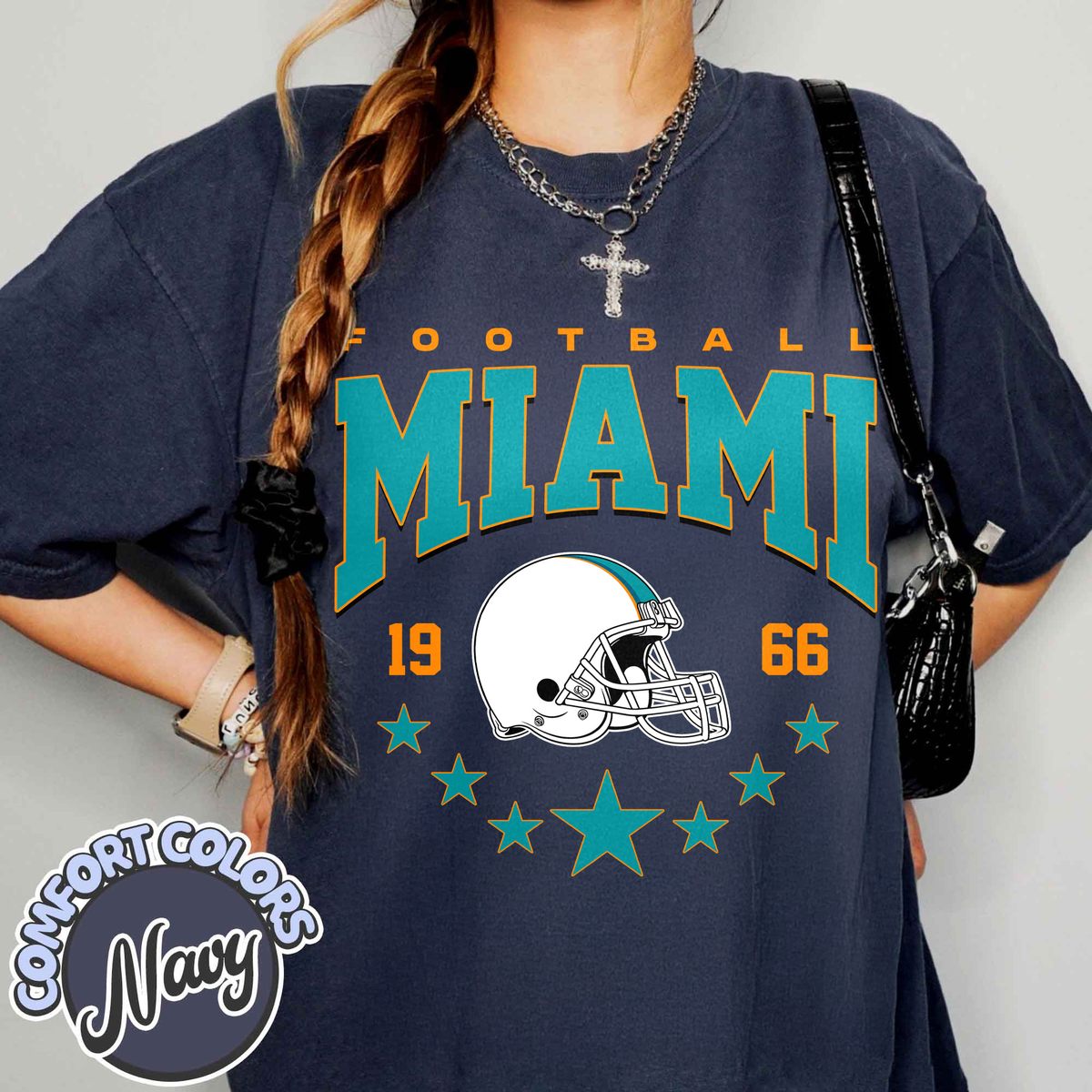 Unisex Miami football vintage t-shirt for men and women