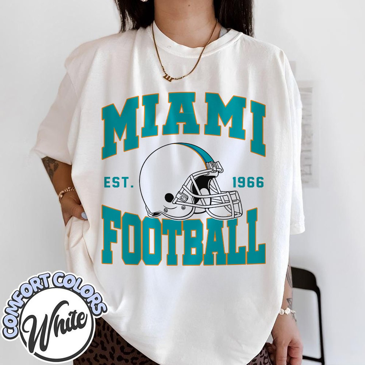 Unisex Miami football vintage t-shirt for men and women