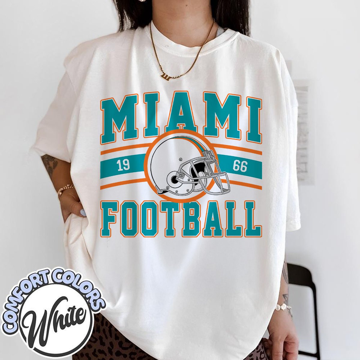 Unisex Miami football vintage t-shirt for men and women