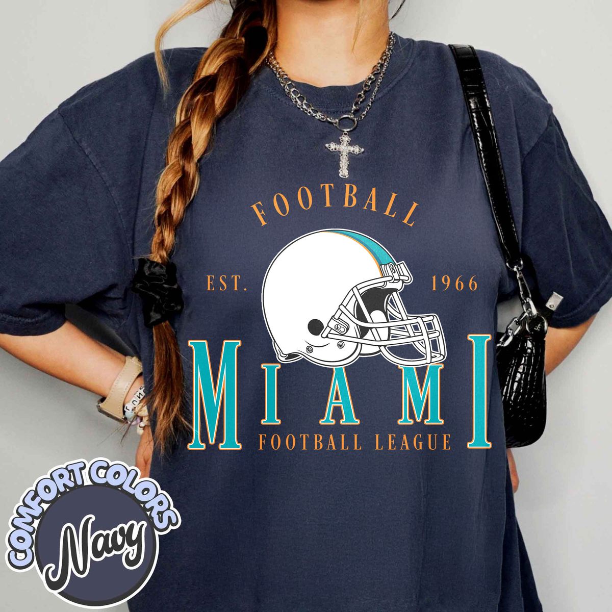 Unisex Miami football vintage t-shirt for men and women