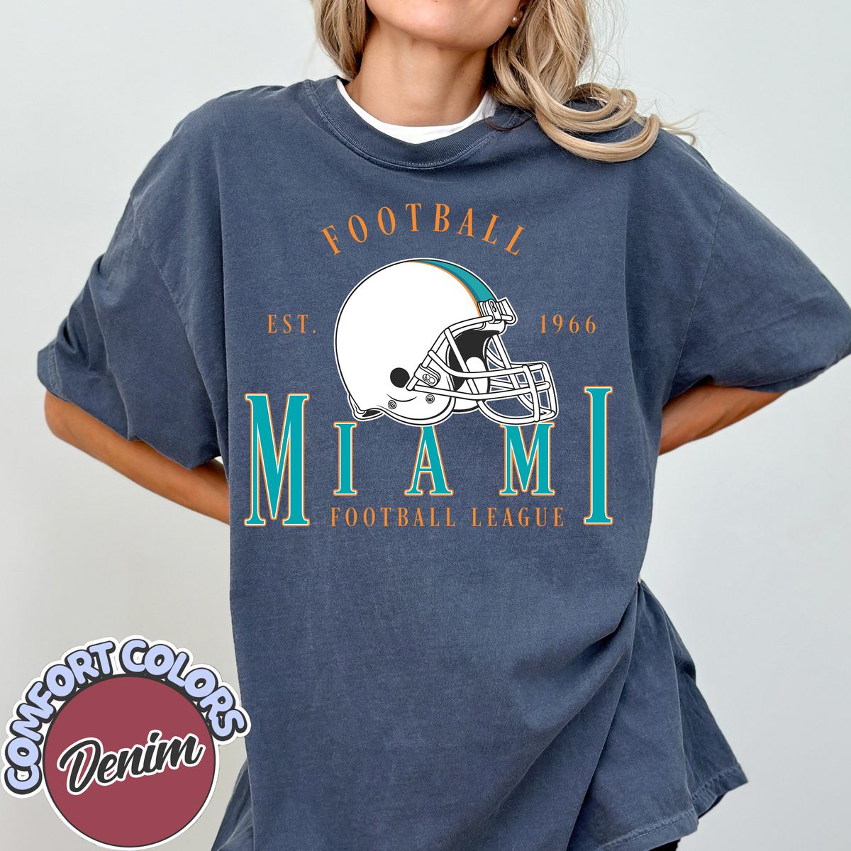 Unisex Miami football vintage t-shirt for men and women