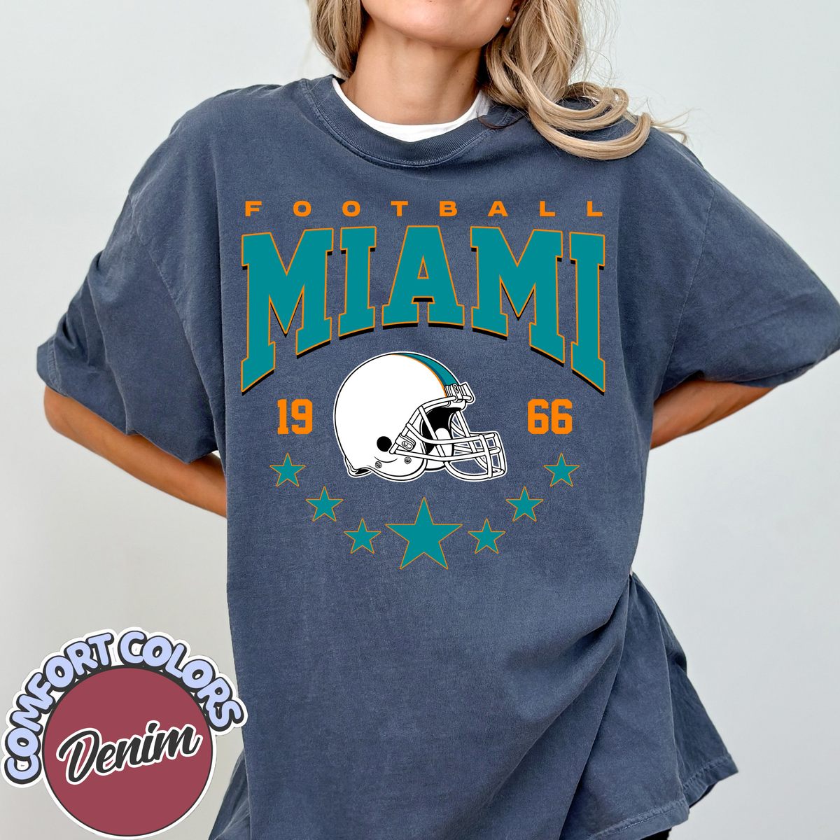 Unisex Miami football vintage t-shirt for men and women