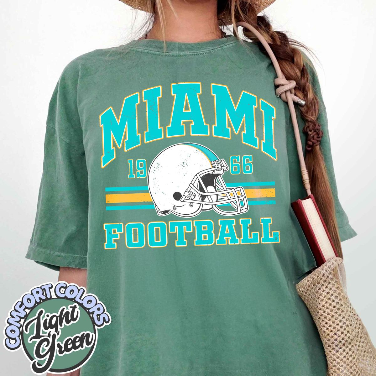Unisex Miami football vintage t-shirt for men and women