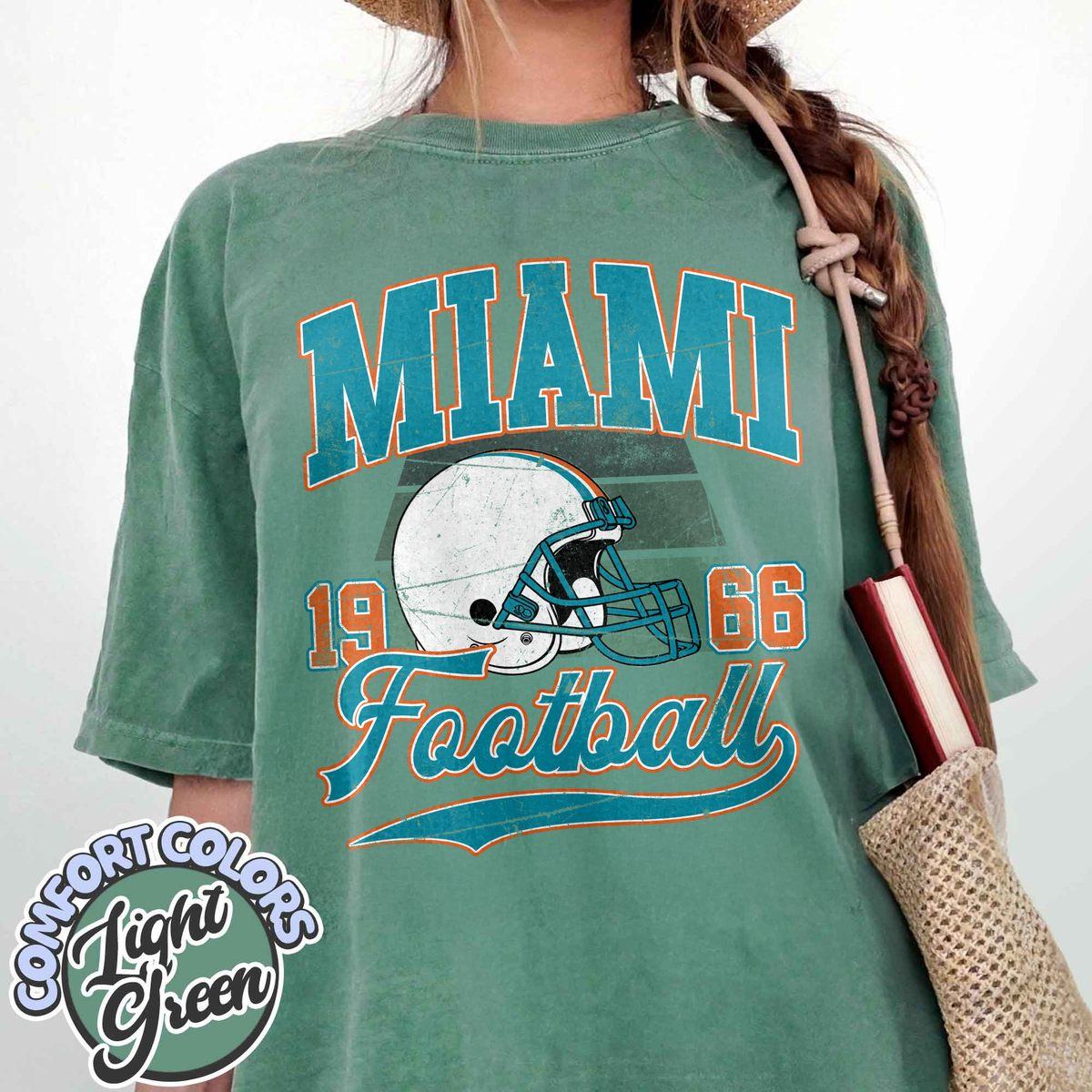Unisex Miami football vintage t-shirt for men and women