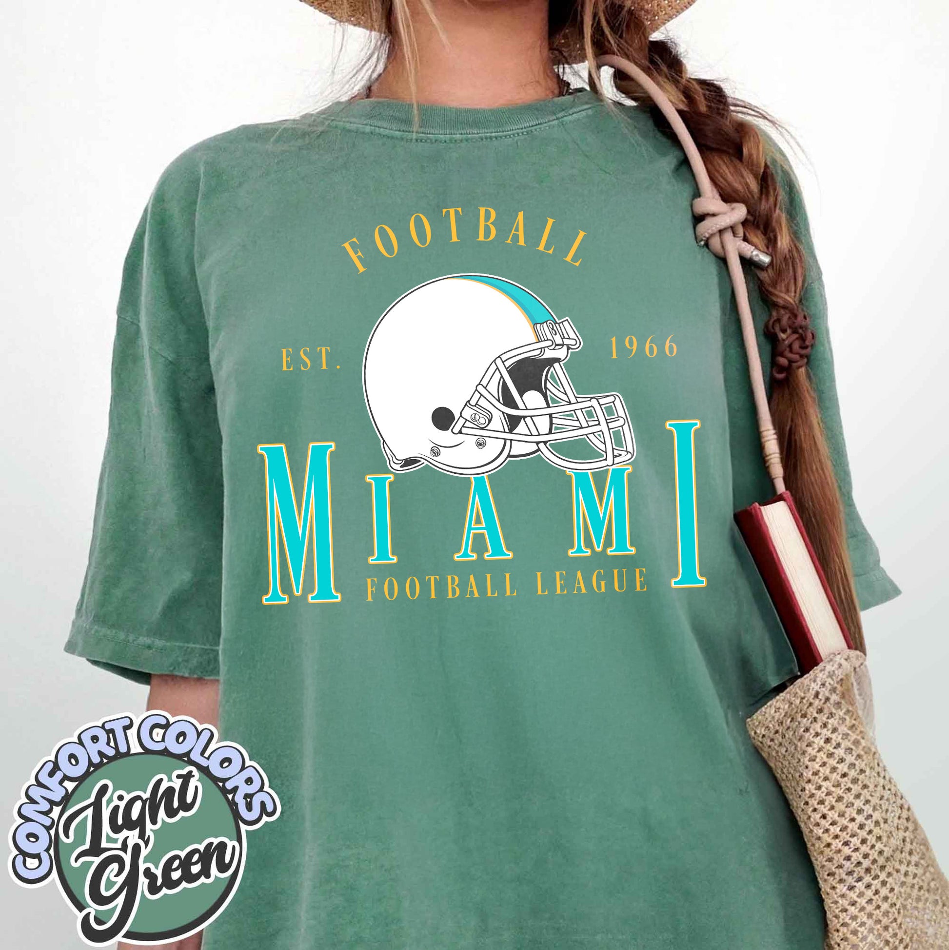 Unisex Miami football vintage t-shirt for men and women