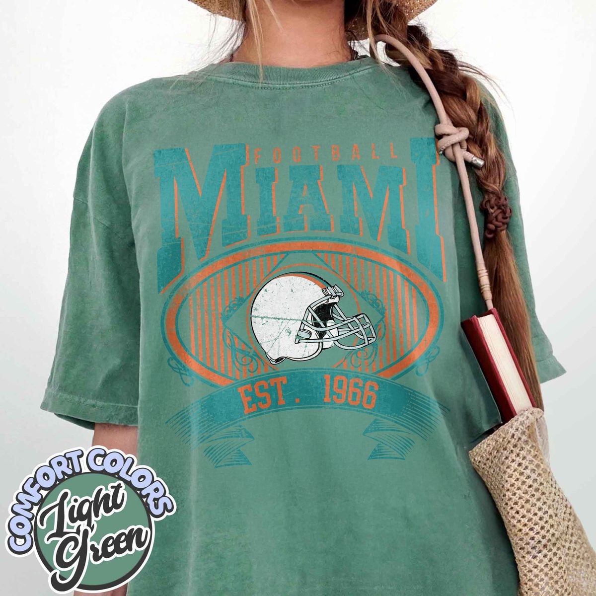 Unisex Miami football vintage t-shirt for men and women