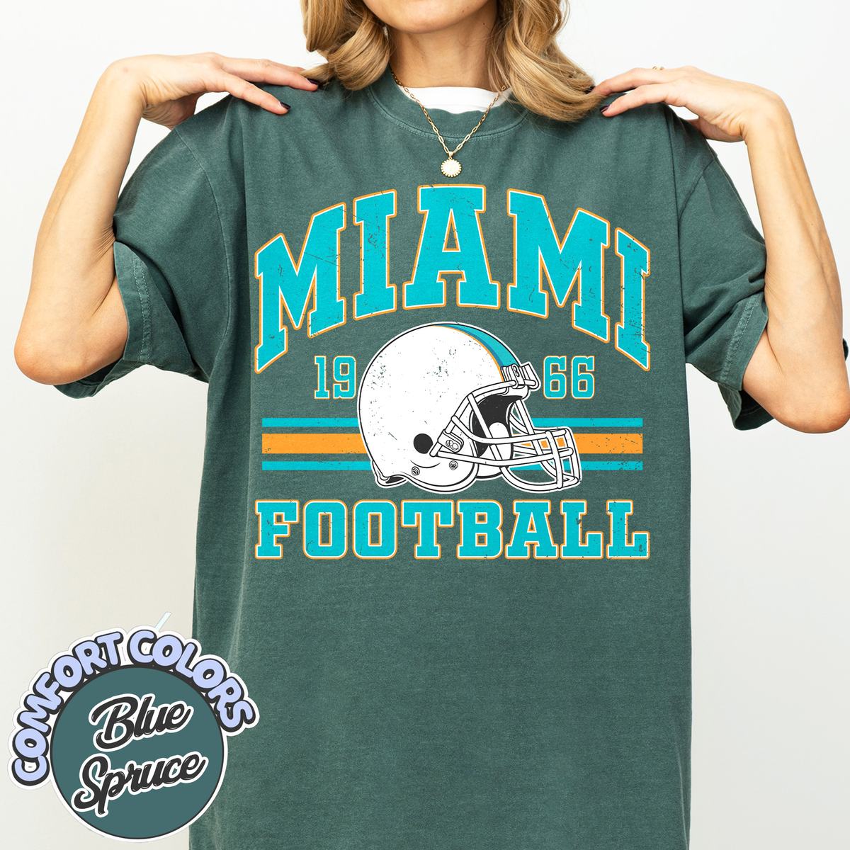 Unisex Miami football vintage t-shirt for men and women