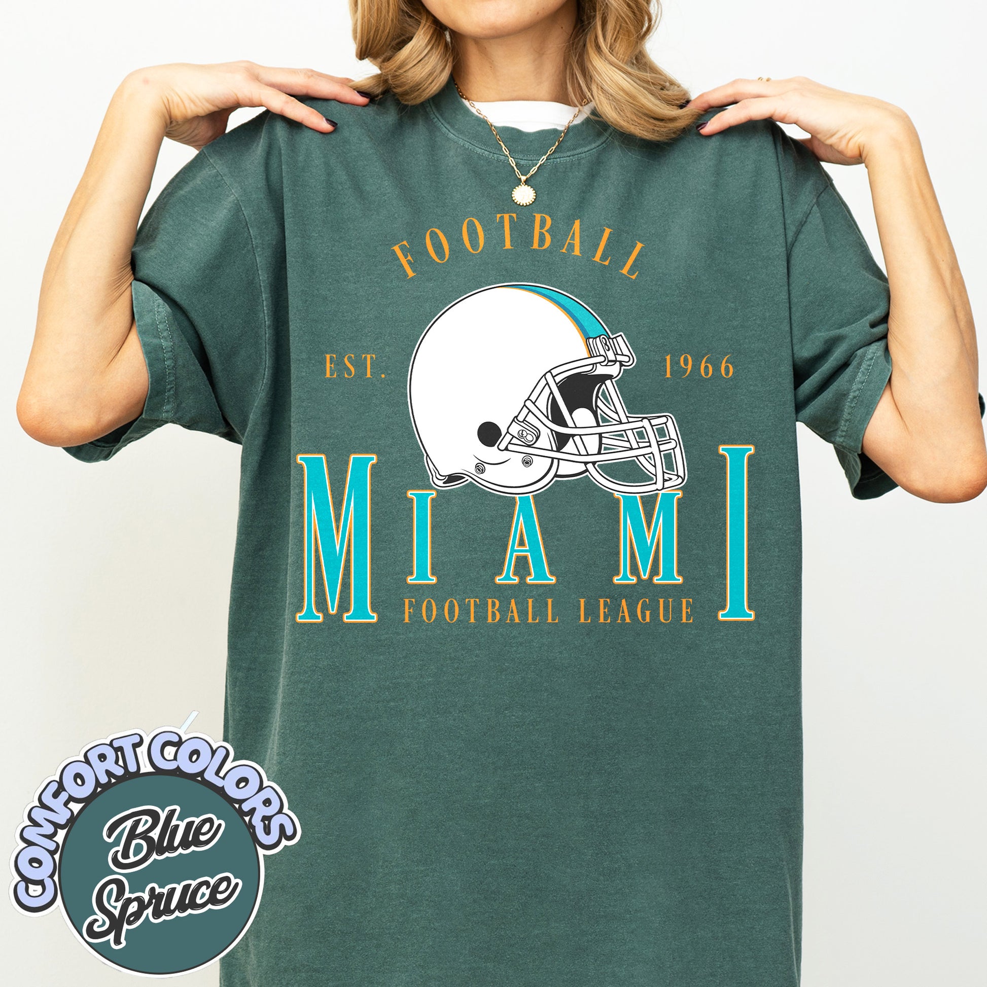 Unisex Miami football vintage t-shirt for men and women