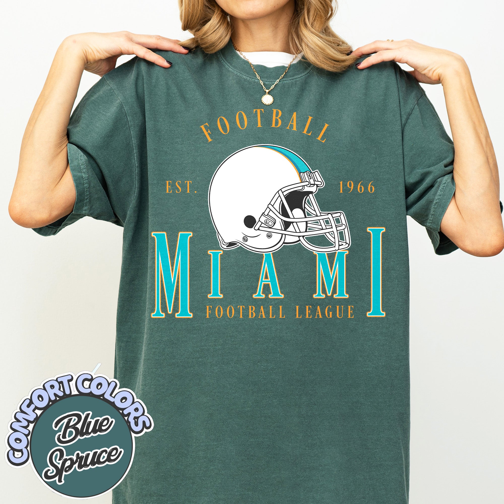 Unisex Miami football vintage t-shirt for men and women