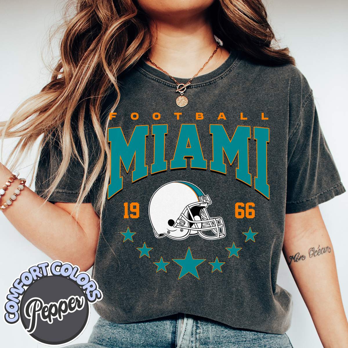 Unisex Miami football vintage t-shirt for men and women