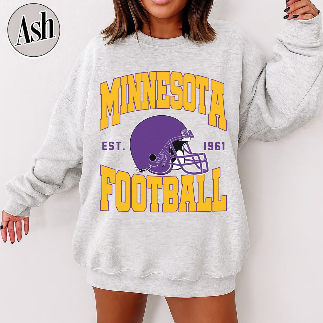 Unisex Minnesota football vintage crewneck sweatshirt for men and women