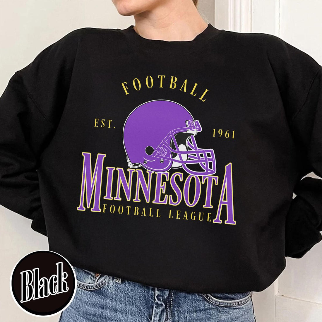 Unisex Minnesota football vintage crewneck sweatshirt for men and women