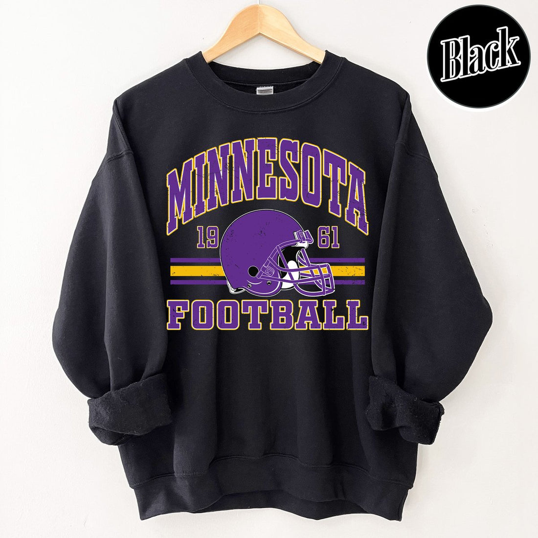 Unisex Minnesota football vintage crewneck sweatshirt for men and women
