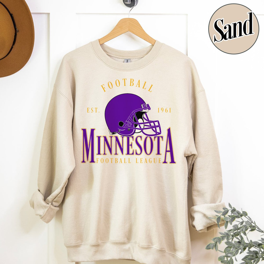 Unisex Minnesota football vintage crewneck sweatshirt for men and women