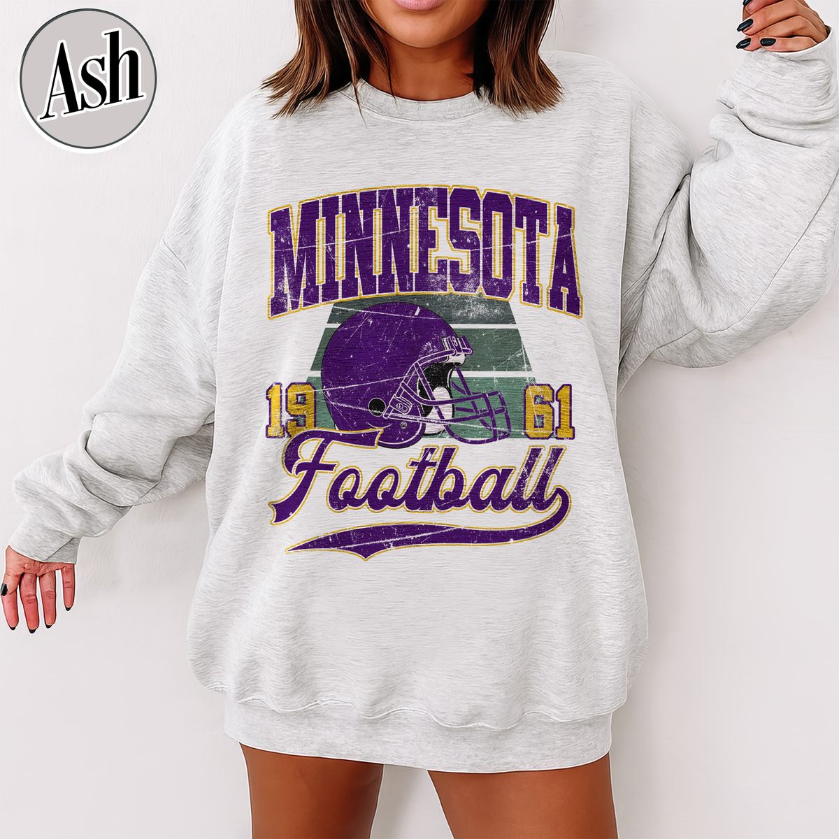 Unisex Minnesota football vintage crewneck sweatshirt for men and women
