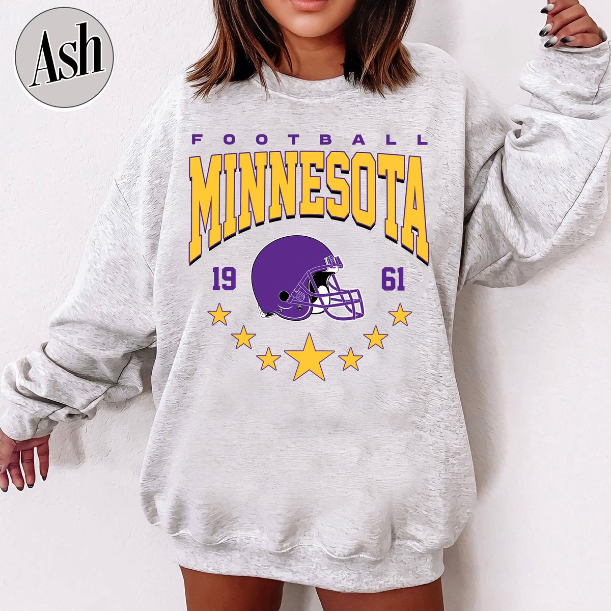 Unisex Minnesota football vintage crewneck sweatshirt for men and women