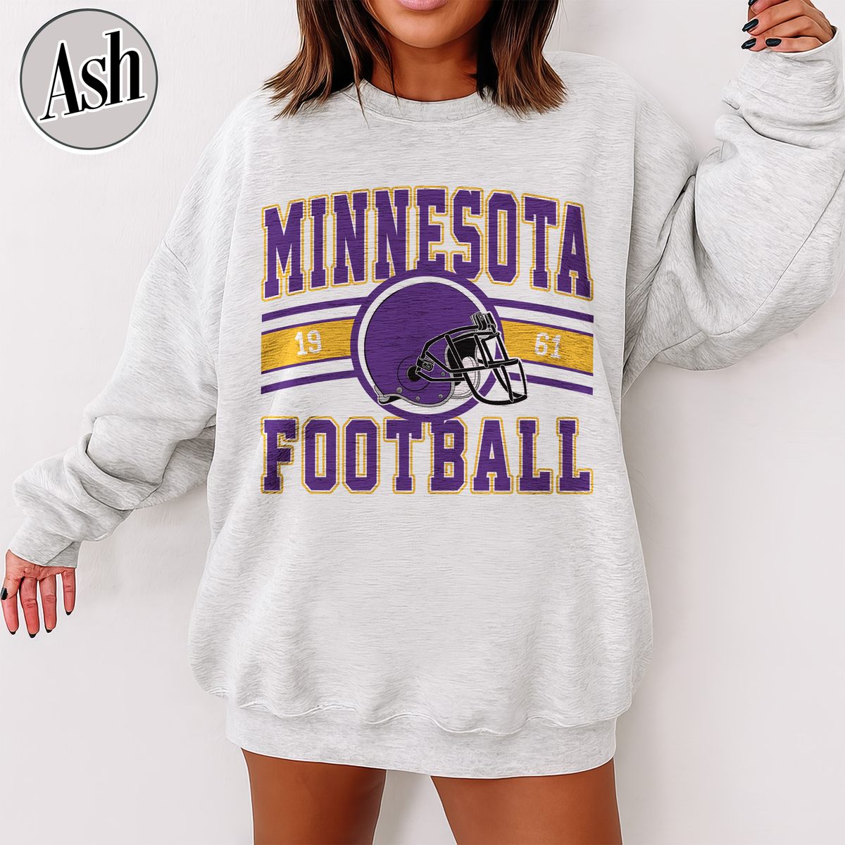 Unisex Minnesota football vintage crewneck sweatshirt for men and women