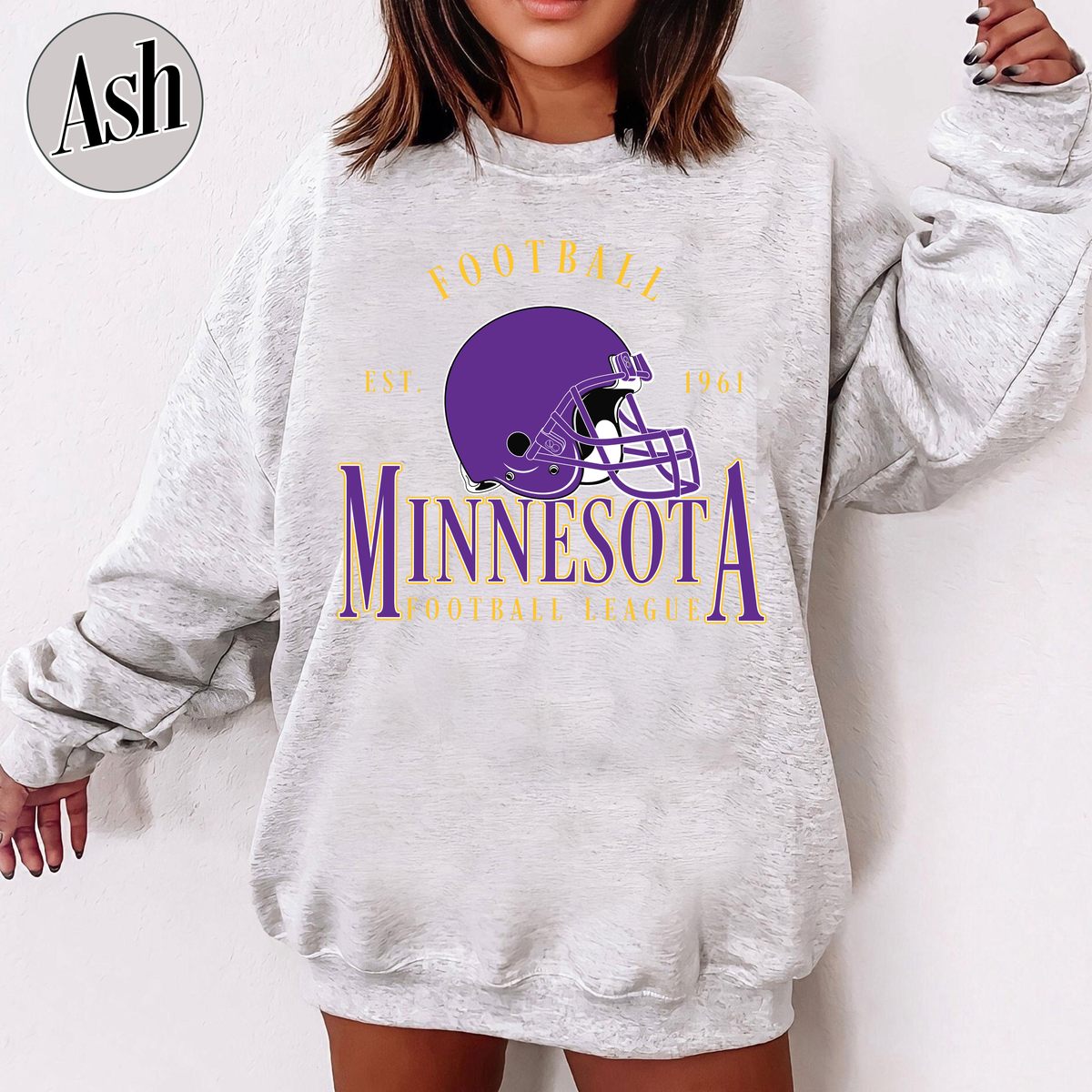 Unisex Minnesota football vintage crewneck sweatshirt for men and women