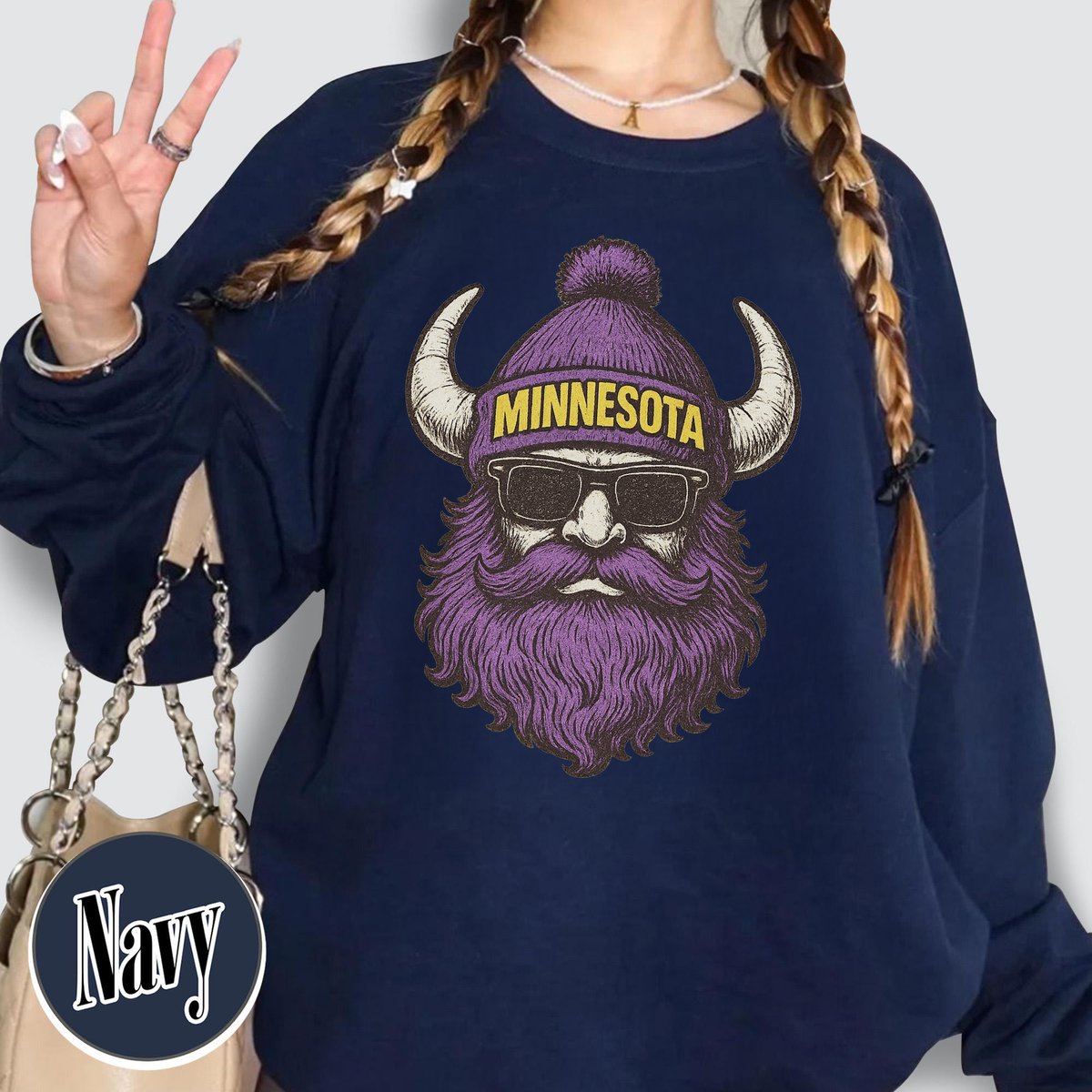 Unisex Minnesota football vintage crewneck sweatshirt for men and women