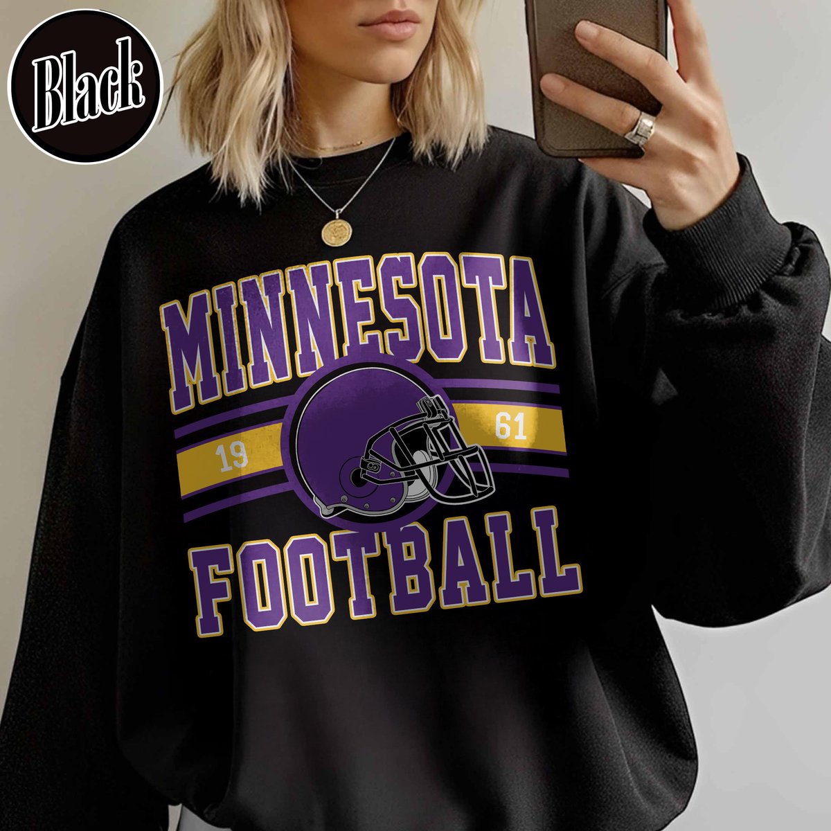 Unisex Minnesota football vintage crewneck sweatshirt for men and women