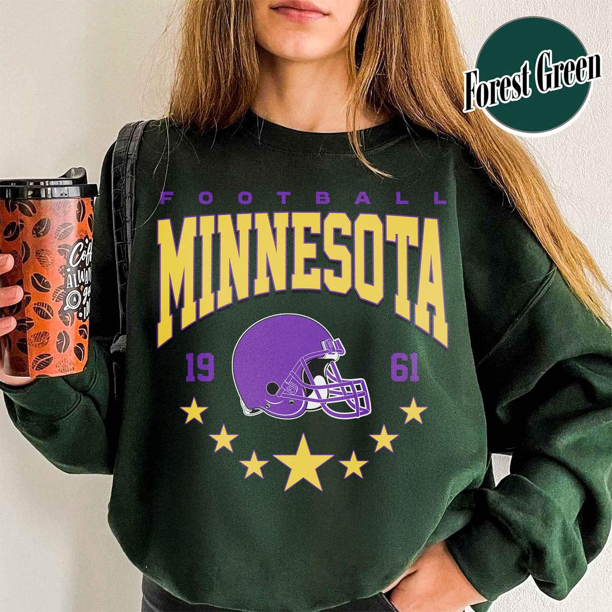 Unisex Minnesota football vintage crewneck sweatshirt for men and women